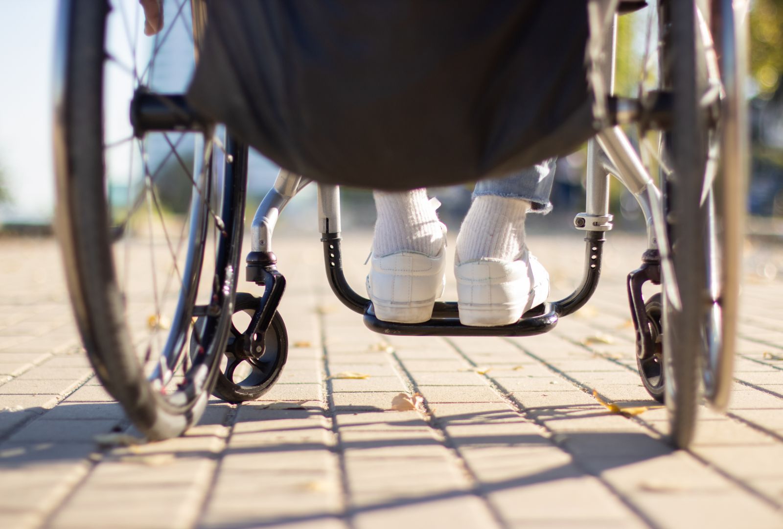Waiting in a wheelchair